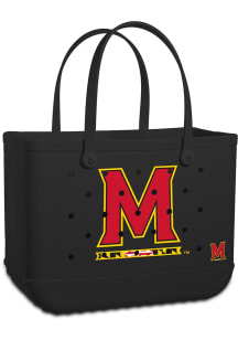 Maryland Terrapins  Large Bogg Bag Tote Bag - Black