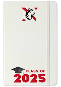 Northeastern Huskies Class of 25 team logo Notebook and Folder - White