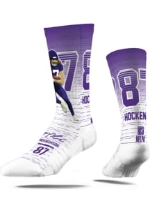 TJ Hockenson Minnesota Vikings Action Mens Crew Socks
