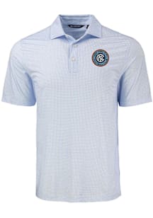 Cutter and Buck New York City FC Light Blue Pike Diamond Dot Big and Tall Polo