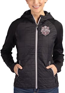 Cutter and Buck Indiana Hoosiers Womens Black 2025 CFP National Champions Rainier PrimaLoft Hybrid..