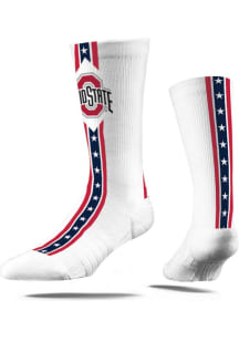 Ohio State Buckeyes Strideline Premium Full Sublimated Flag Mens Crew Socks