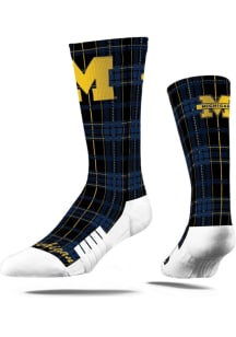 Michigan Wolverines Collegiate Plaid Mens Dress Socks