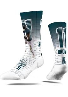 AJ Brown Philadelphia Eagles Player Action Mens Crew Socks