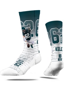 Jason Kelce Philadelphia Eagles Player Action Mens Crew Socks