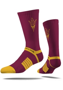 Arizona State Sun Devils Strideline Primary Logo Mens Crew Socks