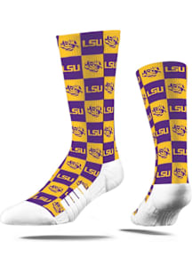 LSU Tigers 70s Bedding Mens Dress Socks