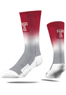 Temple Owls Strideline Dip Dye Mens Crew Socks