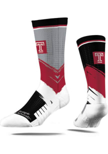 Temple Owls Strideline Mix Match Mens Crew Socks