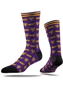 West Chester Golden Rams Step and Repeat Mens Dress Socks