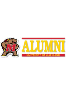 Red Maryland Terrapins 6x2 Alumni Decal