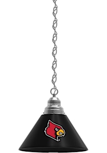 Louisville Cardinals Single Silver Billiard Lamp