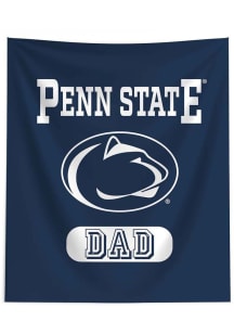 Navy Blue Penn State Nittany Lions Dad 50x60 Tapestry Blanket