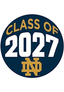 Notre Dame Fighting Irish 3" Class of 2027 Button - Navy Blue