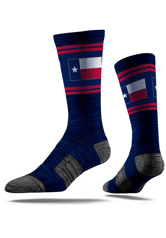 Texas Strideline State Flag Mens Crew Socks