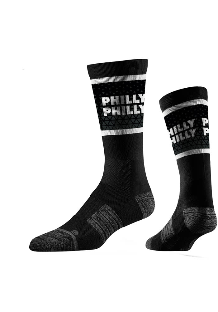 Philadelphia Strideline Philly Philly Vivicolor Mens Crew Socks