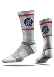 Chicago Fire Strideline Team Logo Mens Crew Socks