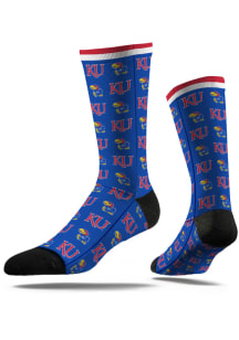 Kansas Jayhawks Classic Step Mens Dress Socks