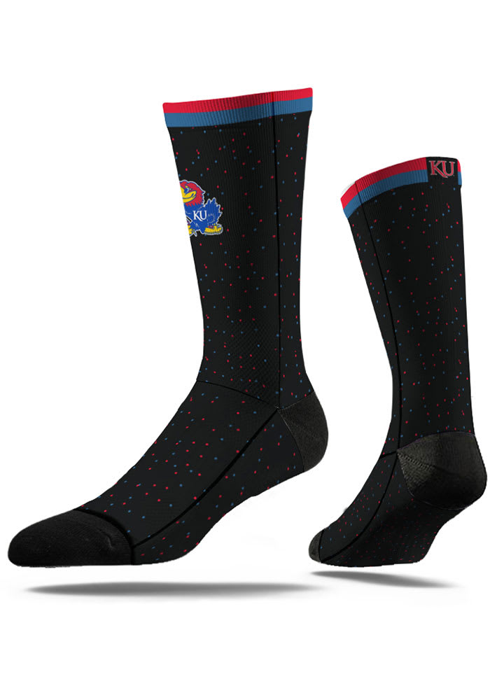 Kansas Jayhawks Speckle Mens Dress Socks