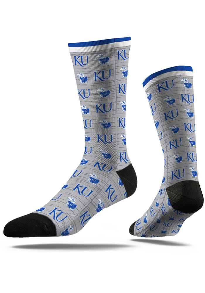 Kansas Jayhawks Monotone Mens Dress Socks