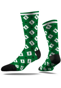 North Texas Mean Green Speckle Mens Dress Socks
