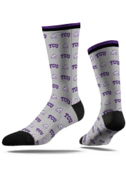 TCU Horned Frogs Classic Step Mens Dress Socks