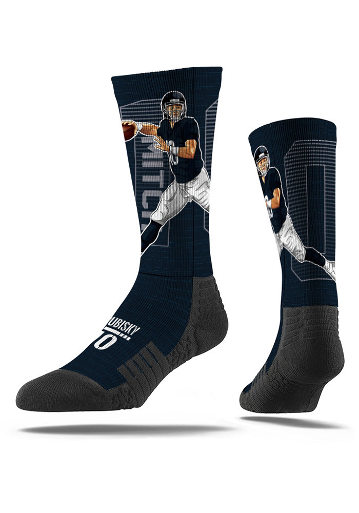 Mitch Trubisky Chicago Bears Action Mens Crew Socks