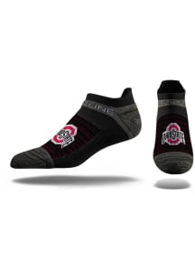 Ohio State Buckeyes Strideline Team Logo Mens No Show Socks - Black