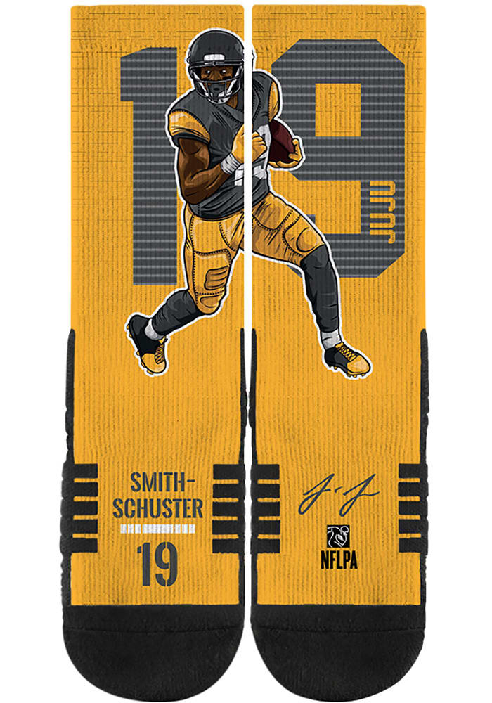 JuJu Smith-Schuster Pittsburgh Steelers Running Mens Crew Socks
