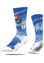 Kansas Jayhawks Strideline Allen Fieldhouse Mens Crew Socks