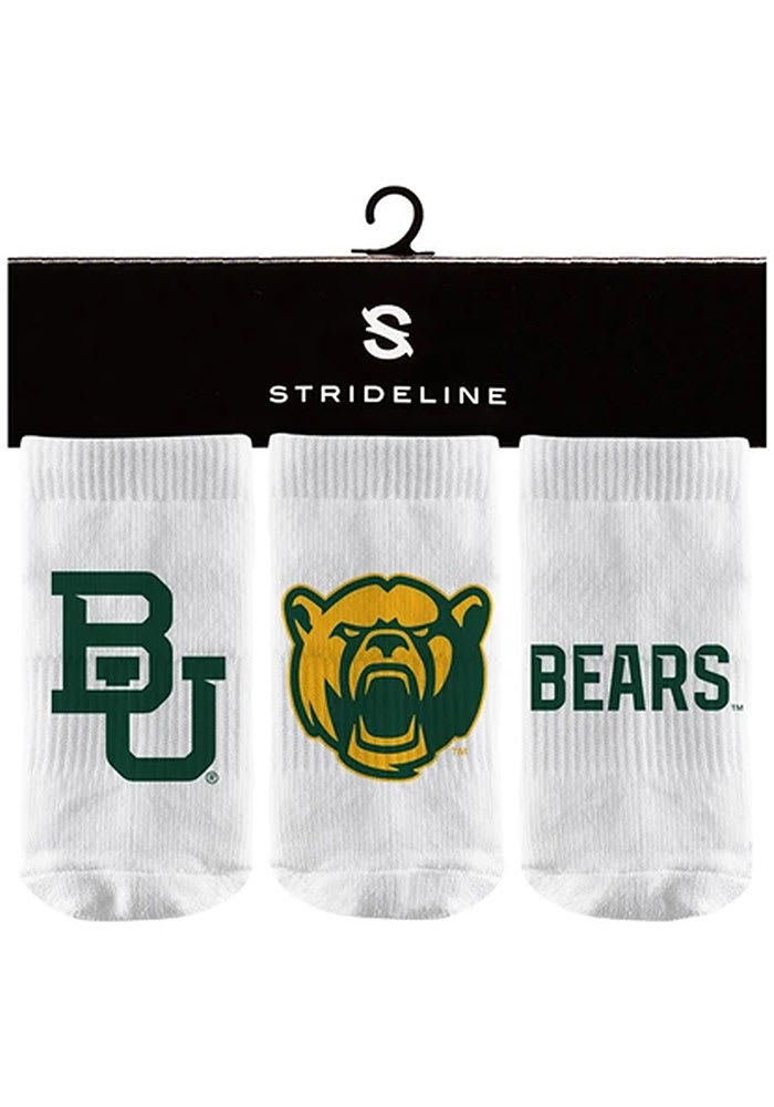 Strideline Baylor Bears 3PK Baby Quarter Socks