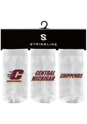 Strideline Central Michigan Chippewas 3PK Baby Quarter Socks