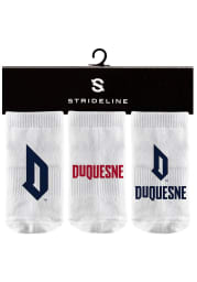Strideline Duquesne Dukes 3PK Baby Quarter Socks