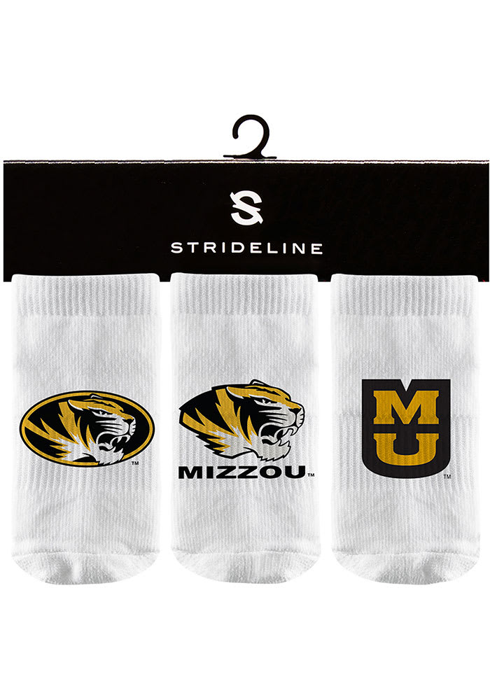Strideline Missouri Tigers 3PK Baby Quarter Socks
