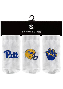 Strideline Pitt Panthers 3PK Baby Quarter Socks