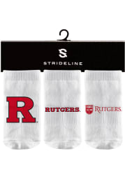 Strideline Rutgers Scarlet Knights 3PK Baby Quarter Socks