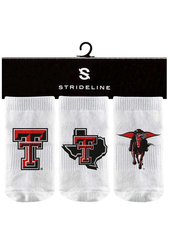 Strideline Texas Tech Red Raiders 3PK Baby Quarter Socks