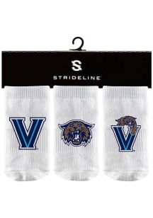Strideline Villanova Wildcats 3PK Baby Quarter Socks