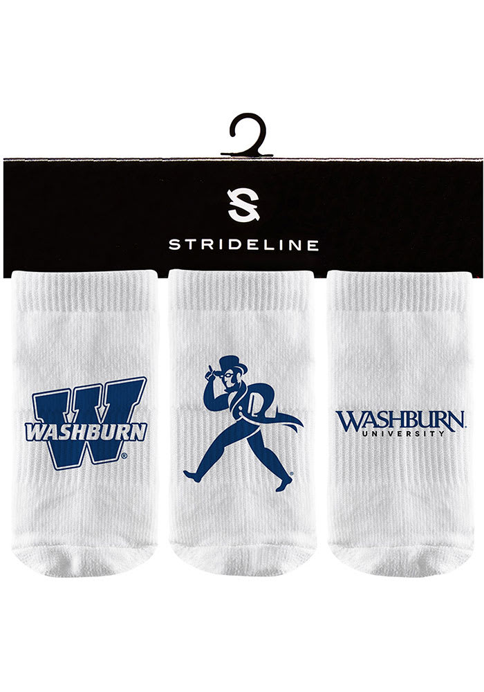Strideline Washburn Ichabods 3PK Baby Quarter Socks