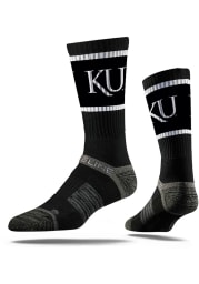 Kansas Jayhawks Strideline KU Logo Mens Crew Socks
