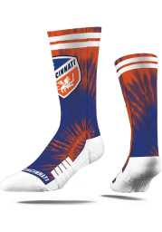 FC Cincinnati Strideline Tie Dye Mens Crew Socks
