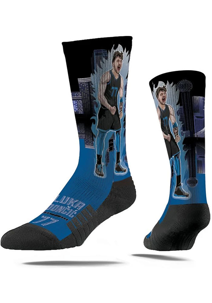 Luka Doncic Dallas Mavericks Super Hero Mens Crew Socks