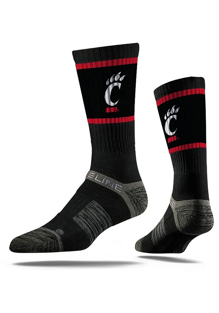 Cincinnati Bearcats Strideline Team Logo Mens Crew Socks