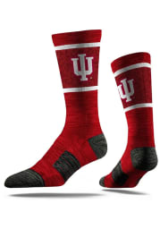 Indiana Hoosiers Strideline Team Logo Mens Crew Socks