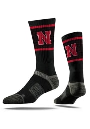 Nebraska Cornhuskers Strideline Team Logo Mens Crew Socks