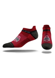 Ohio State Buckeyes Strideline Team Logo Mens No Show Socks - Red