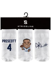 Dak Prescott Strideline Dallas Cowboys 3PK Baby Quarter Socks