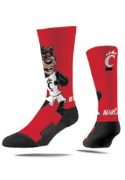 Cincinnati Bearcats Strideline Mascot Mens Crew Socks