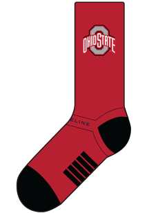 Ohio State Buckeyes Strideline Fashion Logo Mens Crew Socks - Red