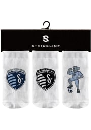 Strideline Sporting Kansas City Primary Logo Baby Quarter Socks